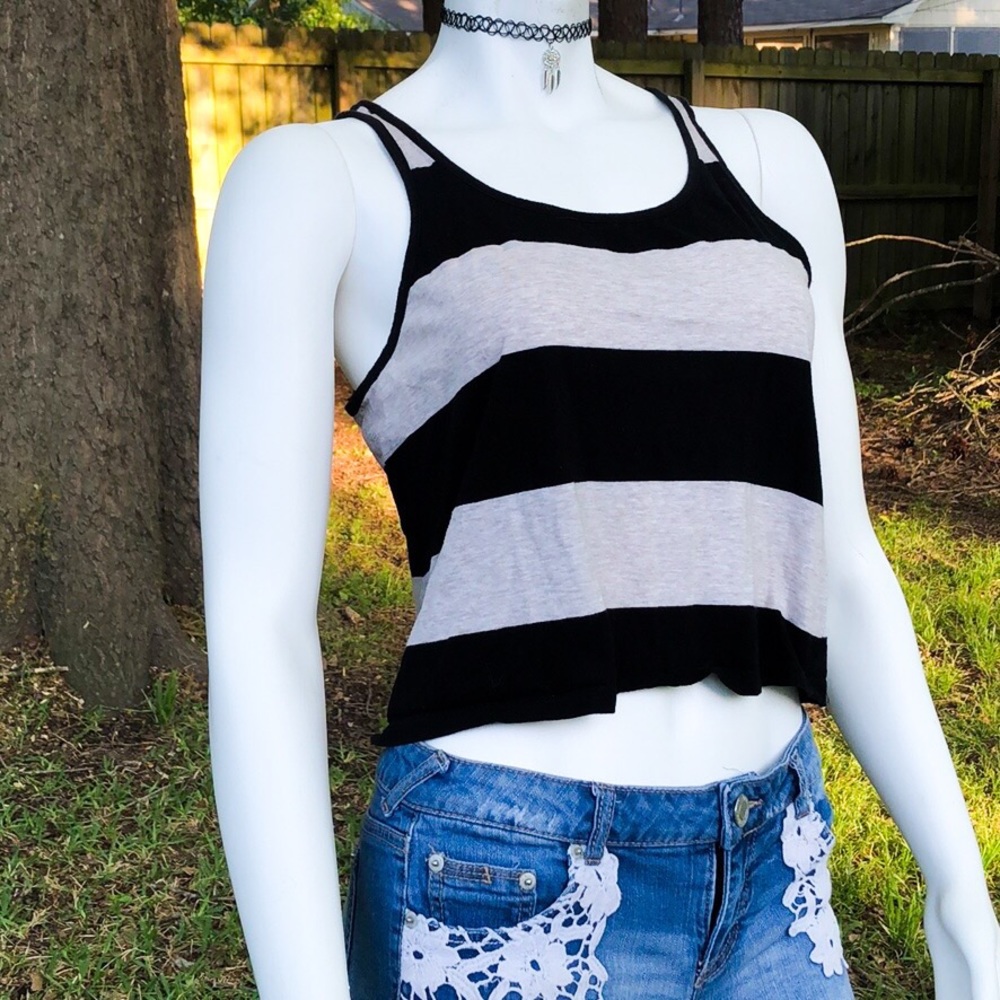 Striped crop top